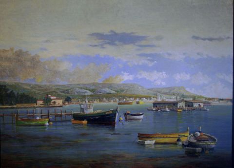 Baie du lazaret, parc, pointus, rade de Toulon